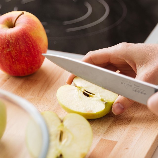 SKY LIGHT Paring Knife 4-inch, German High Carbon Stainless Steel Fruit Knife, Peeling Knife with Non Slip Ergonomic Handle, Small Knife for Kitchen