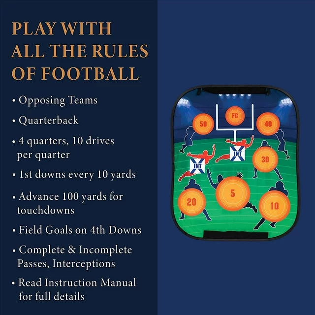GUD 3 in 1 Dart Board, Football, Baseball sports Game, Target Toss Toys, Kids Adults & Family sports Gift Set, Indoor Outdoor Yard Lawn Boys Birthday All Year Old Ages