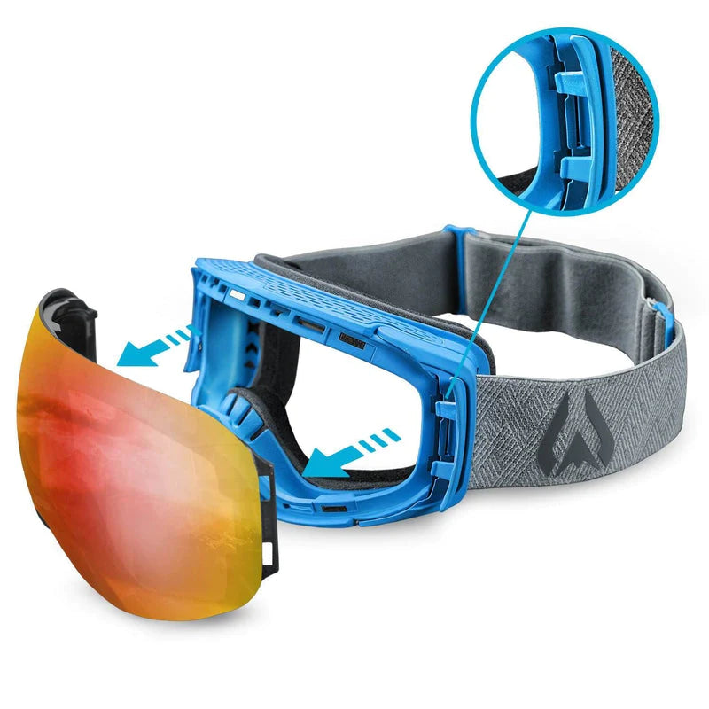 WILDHORN ROCA JUNIOR SNOW GOGGLES -GLACIER BLUE BLAZE