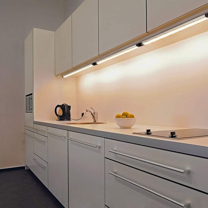 Albrillo LED Under Cabinet Lighting Dimmable, Counter Light Warm White (3000K) LL-LG25