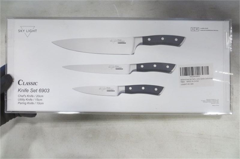 3 SKY LIGHT 3PC Classic KNIFE SET 6903