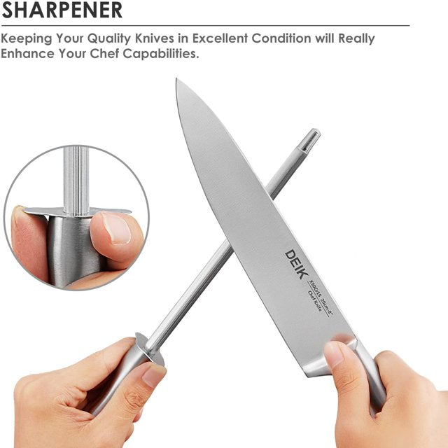 Deik Knife Set, 14 Pieces Stainless Steel Knife Set with Acrylic Stand