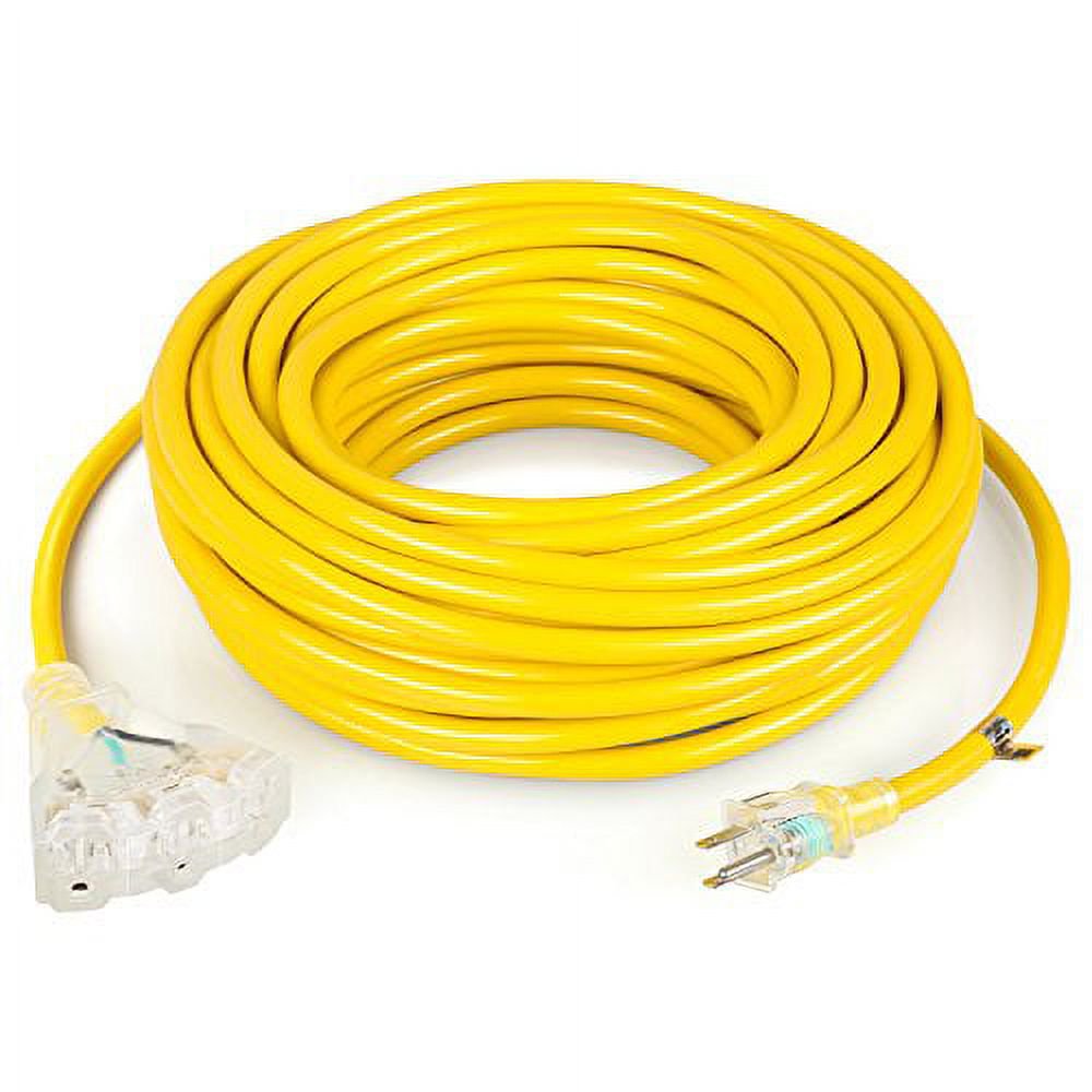 simbr extension cord 25ft yellow-15A125V 25FT/7.62m