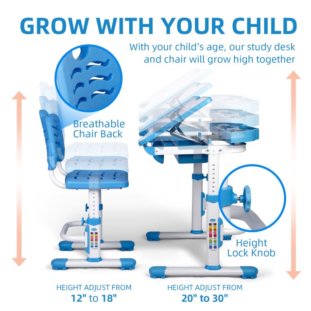 SIMBR Kids Desk and Chair Set