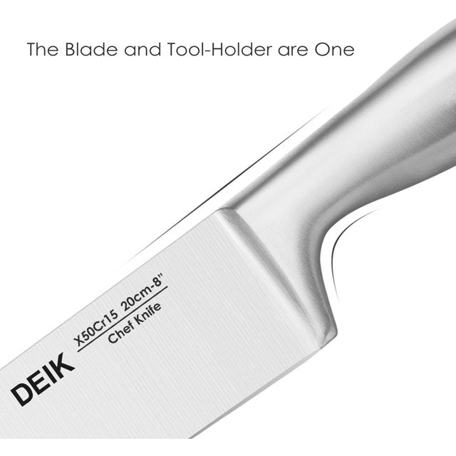Deik Knife Set, 14 Pieces Stainless Steel Knife Set with Acrylic Stand