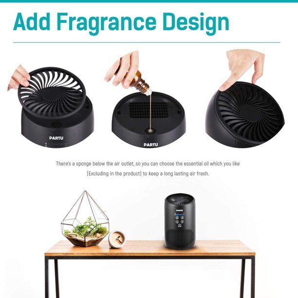 PARTU BS-03 HEPA Air Purifier - Smoke Air Purifiers for Home and Office